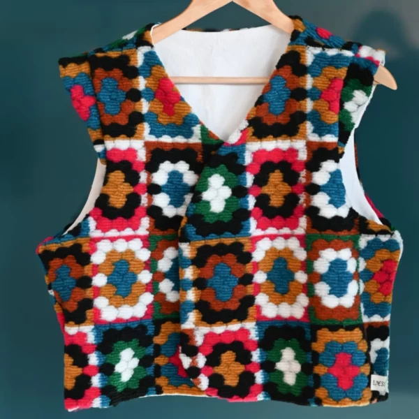 Gilet "Alice" Granny Square – Image 2