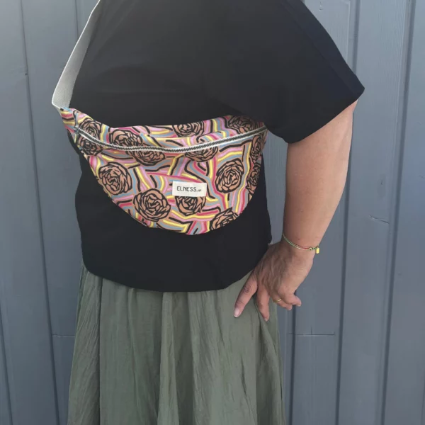Sac banane L fleur pop