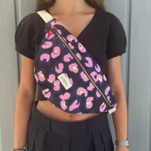 Sac Banane L Léopard Mauve