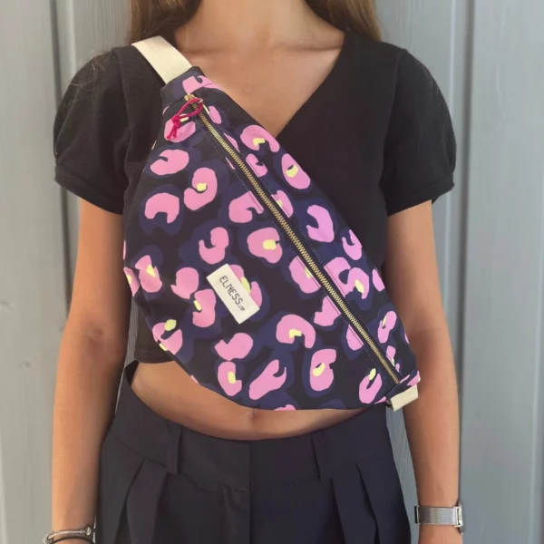 Sac Banane L Léopard Mauve