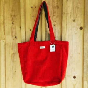 Grand Sac Velours Rouge