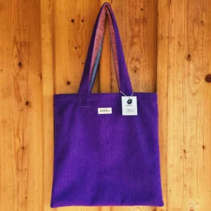 Tote Bag Velours Violet